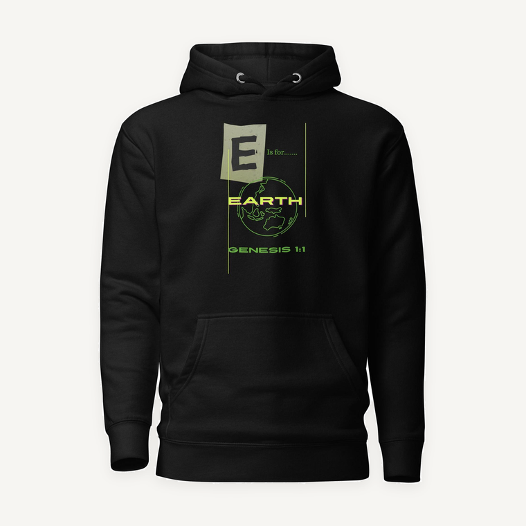 Clothed In Glory Alphabet Collection E Unisex Hoodie - ClothedInGloryApparel