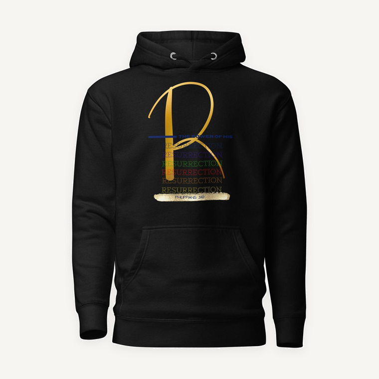 Clothed In Glory Alphabet Collection R Unisex Hoodie - ClothedInGloryApparel
