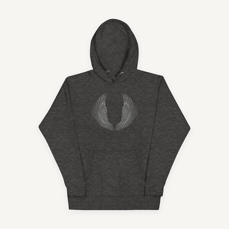 Clothed In Glory Classic Large Black and White Logo Unisex Hoodie - ClothedInGloryApparel