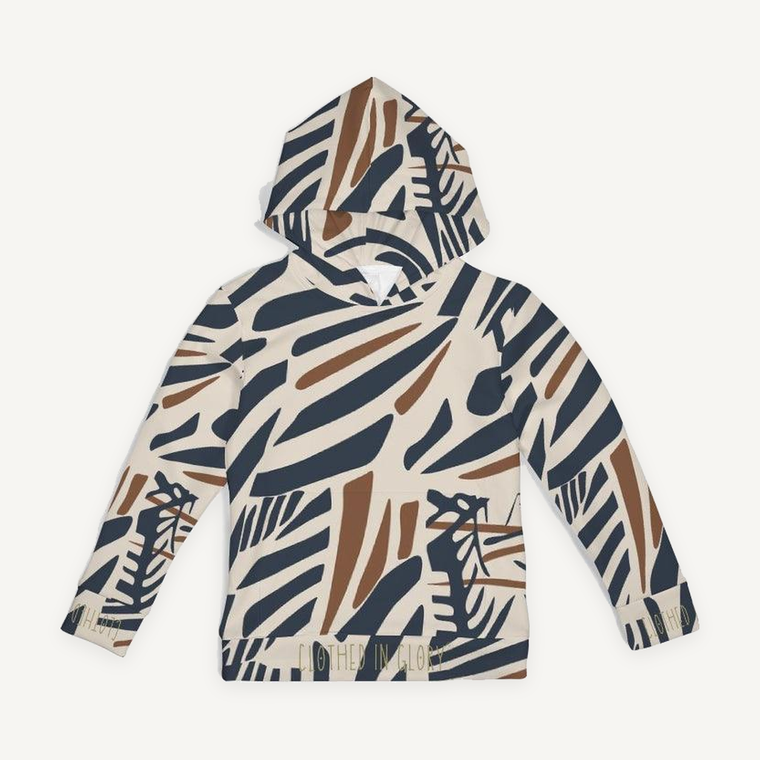 Clothed In Glory African Print Kids Hoodie - ClothedInGloryApparel