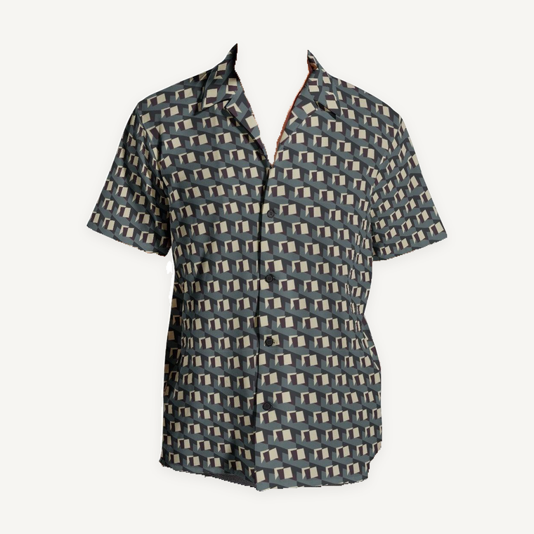Clothed In Glory Signature Wear Checkered Man All-Over Print Short Sleeve Shirts - ClothedInGloryApparel