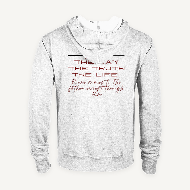 Clothed In Glory Jesus The Only Way Classic Unisex Zip Hoodie - ClothedInGloryApparel