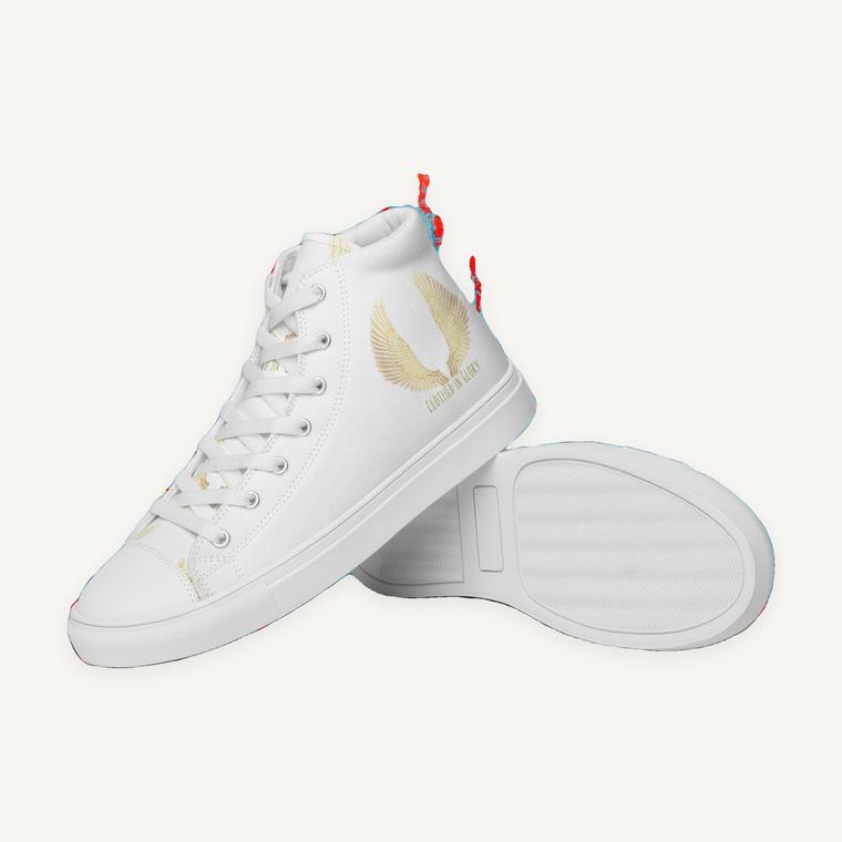 Clothed In Glory Man High Top Canvas Shoes - ClothedInGloryApparel
