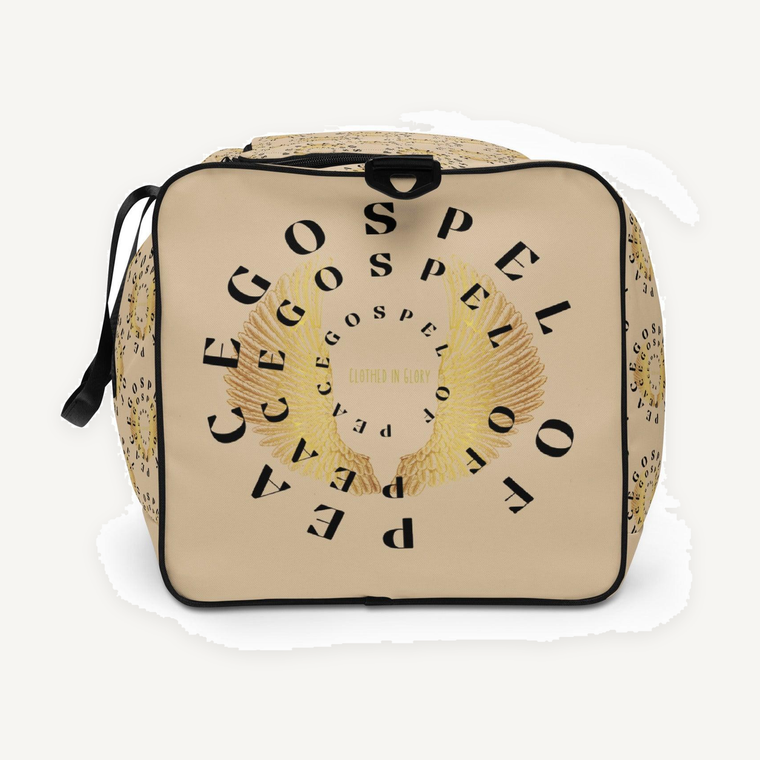 Gospel Of Peace Duffle Bag, Champagne