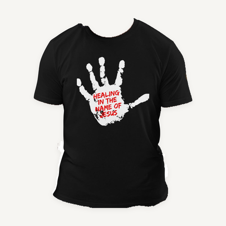 Healing In The Name Of Jesus Unisex Organic Cotton T-Shirt - ClothedInGloryApparel