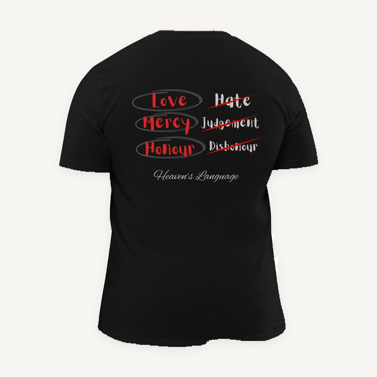 Heaven’s Language Unisex Organic Cotton T-Shirt - ClothedInGloryApparel