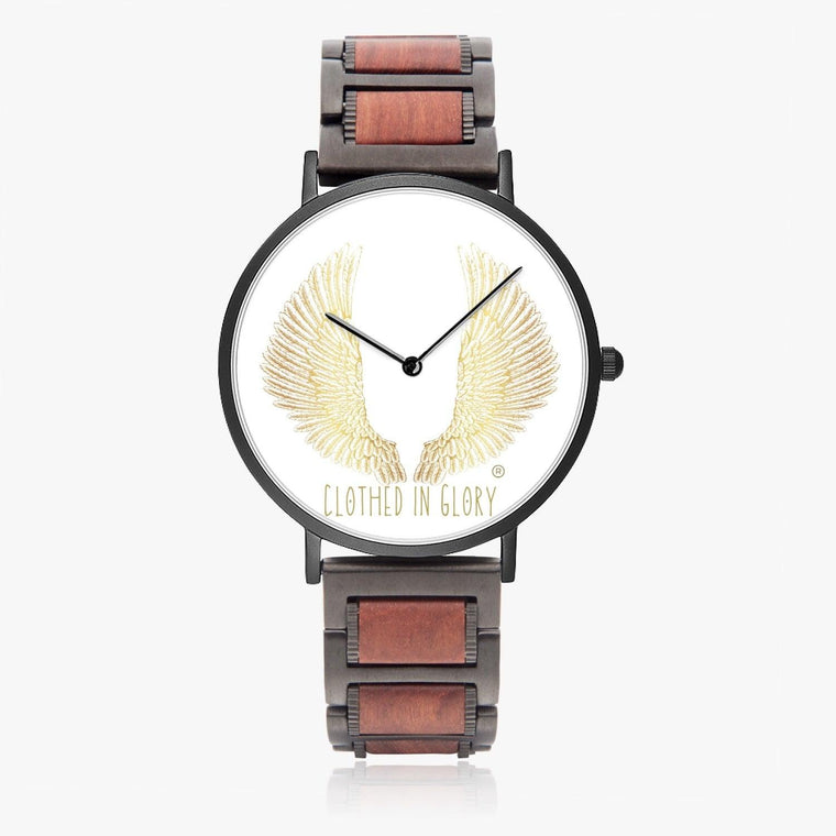 Clothed In Glory Wooden Strap Quartz Watch - Without Indicator - ClothedInGloryApparel