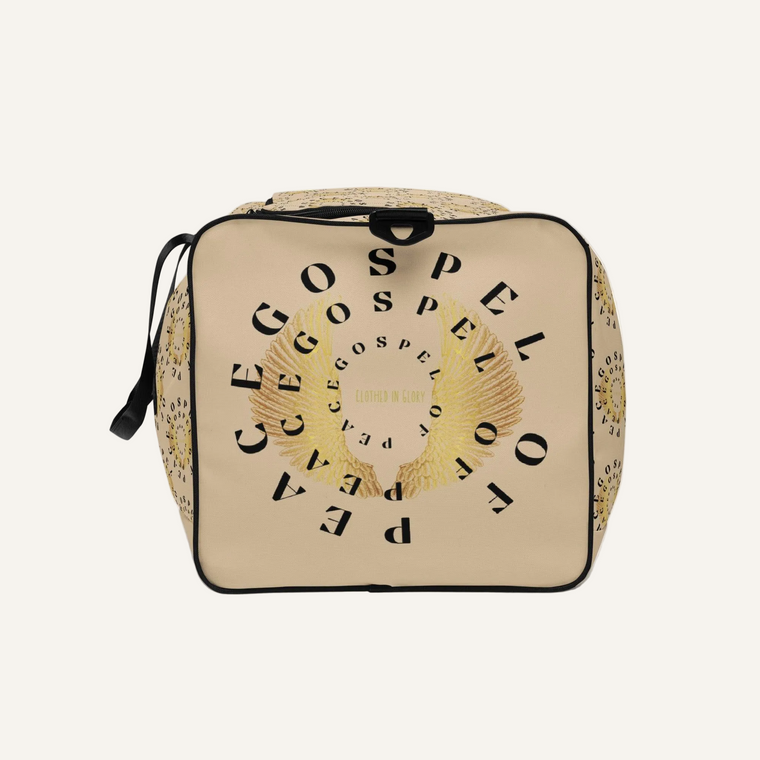 Gospel Of Peace Champagne Duffle Bag