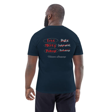 Heaven’s Language Unisex Organic Cotton T-Shirt - ClothedInGloryApparel