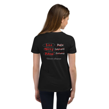 Heaven’s Language Youth Short Sleeve T-Shirt - ClothedInGloryApparel