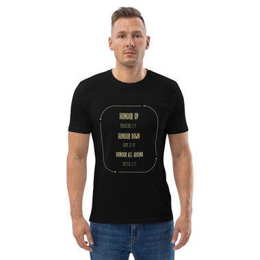 Honour Unisex Organic Cotton T-Shirt - ClothedInGloryApparel