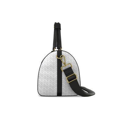 House Of God Couture Classic Zig Zag Leather Duffle Bag - ClothedInGloryApparel