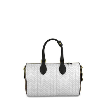 House Of God Couture Zig Zag Leather Duffle Bag - ClothedInGloryApparel