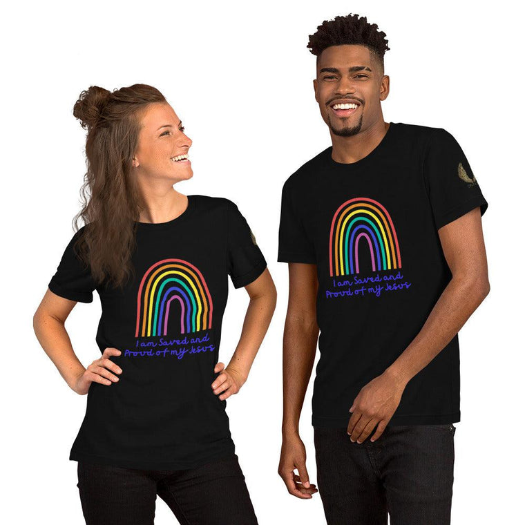 Saved and Proud Unisex T-Shirt - ClothedInGloryApparel
