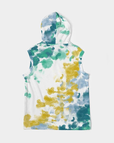 Clothed In Glory Colourful Pop Art Men's Premium Heavyweight Sleeveless Hoodie - ClothedInGloryApparel