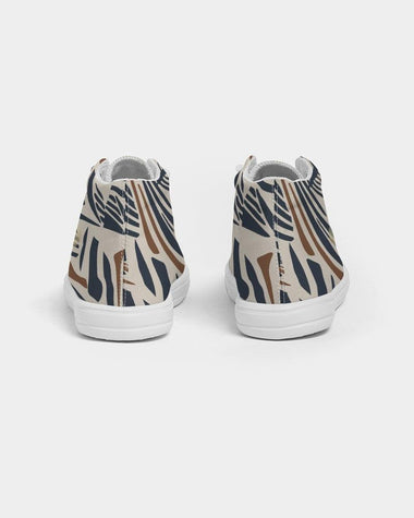 Clothed In Glory Signature Wear African Print Kids Hightop Canvas Shoes - ClothedInGloryApparel
