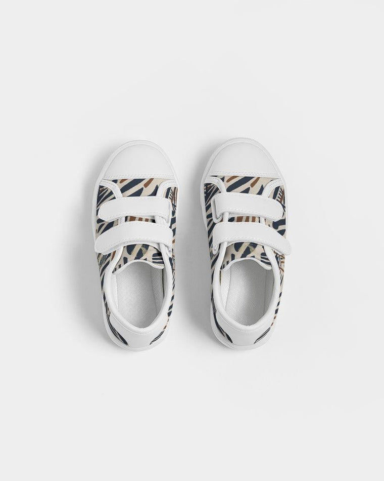 Clothed In Glory Signature Wear African Print Kids Velcro Sneaker/Shoes - ClothedInGloryApparel