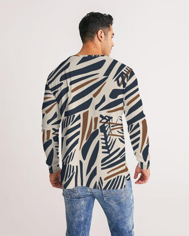 Clothed In Glory Signature Wear African Print Long Sleeve Man T-Shirt - ClothedInGloryApparel