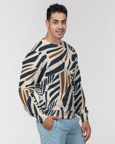 Clothed In Glory Signature Wear African Print Man Classic French Terry Crewneck Pullover Shirt - ClothedInGloryApparel