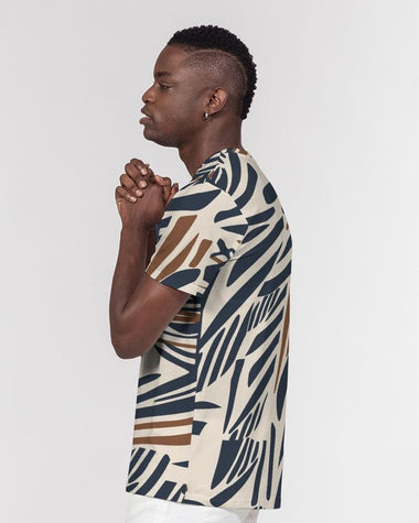 Clothed In Glory Signature Wear African Print Man Everyday Pocket T-Shirt - ClothedInGloryApparel