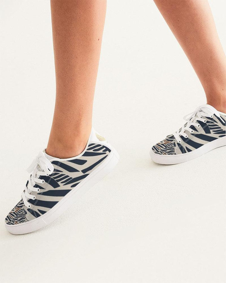 Clothed In Glory Signature Wear African Print Women's Faux-Leather Sneaker/Shoes - ClothedInGloryApparel