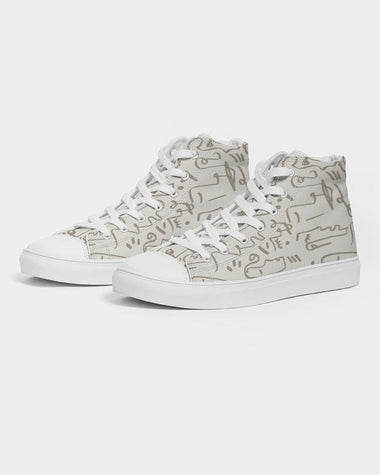 Clothed In Glory Signature Wear African Sun Man Hightop Canvas Shoes - ClothedInGloryApparel