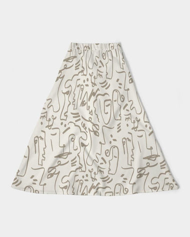 Clothed In Glory Signature Wear African Sun Women's A-Line Midi Skirt - ClothedInGloryApparel