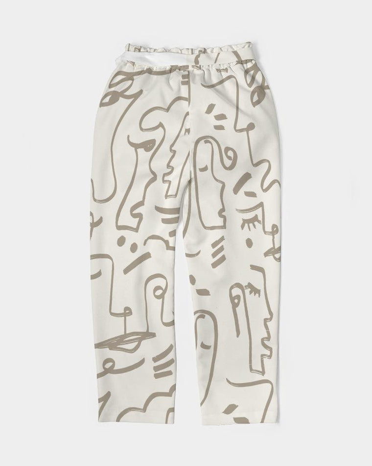 Clothed In Glory Signature Wear African Sun Women's Belted Tapered Pants - ClothedInGloryApparel