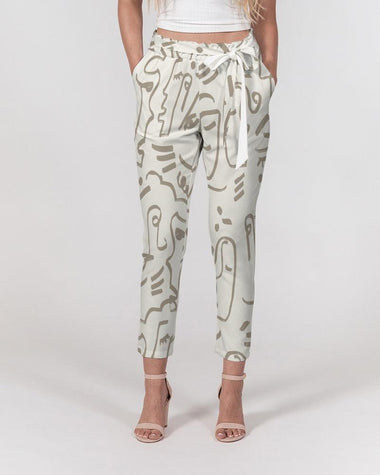 Clothed In Glory Signature Wear African Sun Women's Belted Tapered Pants - ClothedInGloryApparel