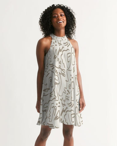 Clothed In Glory Signature Wear African Sun Women's Halter Dress - ClothedInGloryApparel