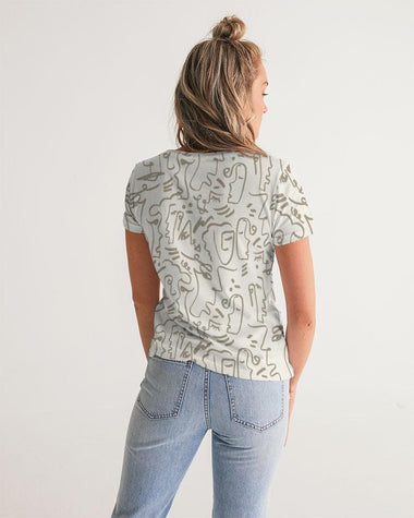 Clothed In Glory Signature Wear African Sun Women's V-Neck T-Shirt - ClothedInGloryApparel