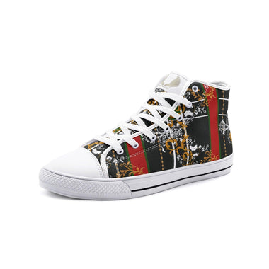 Clothed In Glory Signature Wear Milano Unisex High Top Canvas Shoes - ClothedInGloryApparel