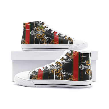 Clothed In Glory Signature Wear Milano Unisex High Top Canvas Shoes - ClothedInGloryApparel