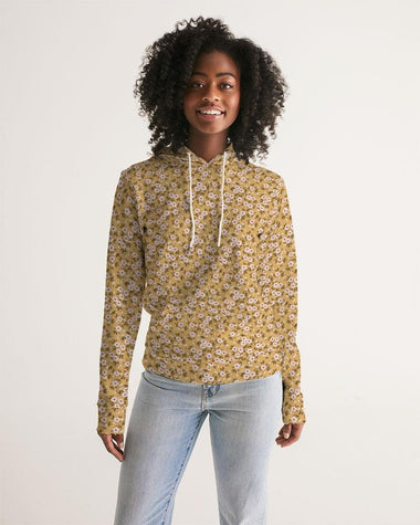 Clothed In Glory Signature Wear Small Flowers Women's Hoodie - ClothedInGloryApparel
