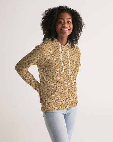 Clothed In Glory Signature Wear Small Flowers Women's Hoodie - ClothedInGloryApparel