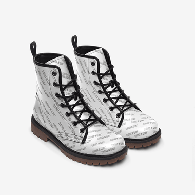 Clothed In Glory Signature Wear Unisex Logo Casual Leather Lightweight Boots/Shoes MT - ClothedInGloryApparel