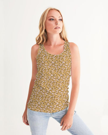 Clothed In Glory Small Flowers Women's Tank - ClothedInGloryApparel