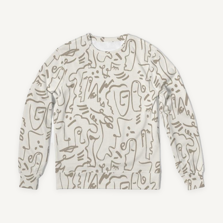 Clothed In Glory African Sun Men's Classic French Terry Crewneck Pullover - ClothedInGloryApparel