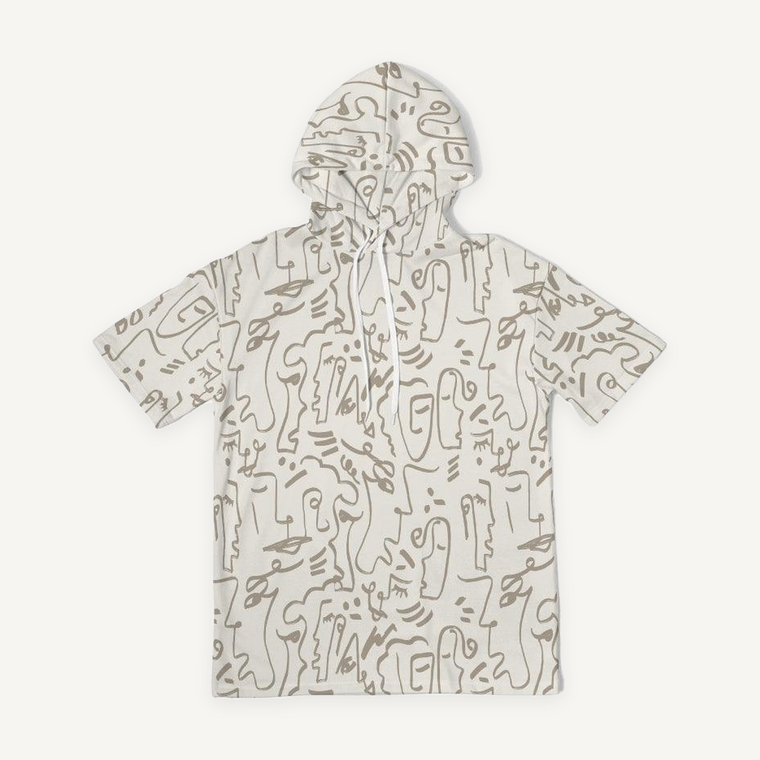 Clothed In Glory Signature Wear African Sun Man Premium Heavyweight Short Sleeve Hoodie - ClothedInGloryApparel