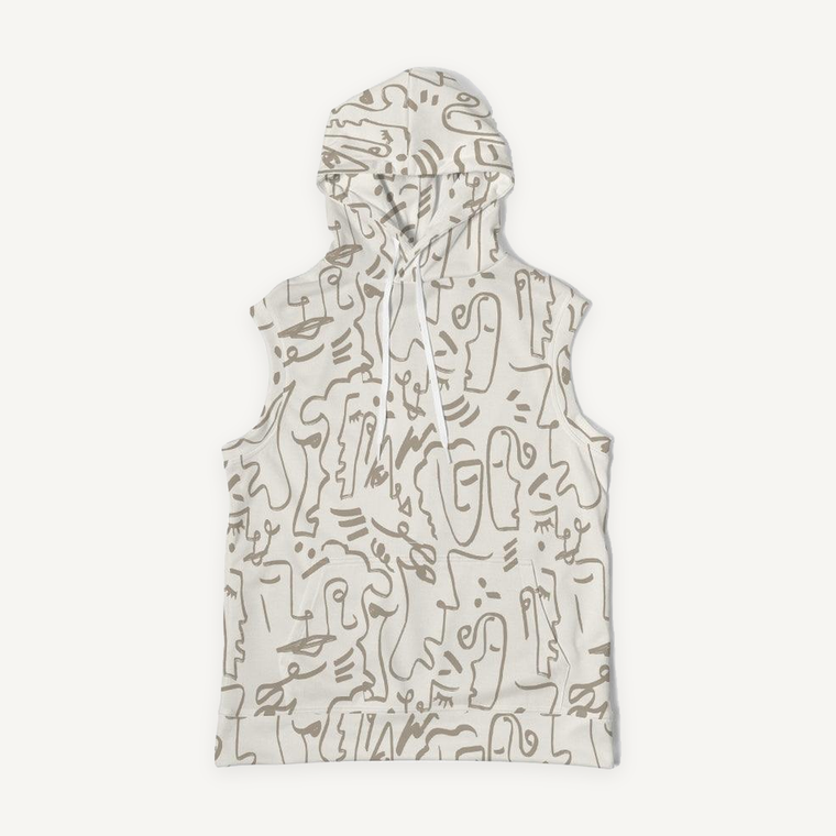 Clothed In Glory Signature Wear African Sun Man Premium Heavyweight Sleeveless Hoodie - ClothedInGloryApparel