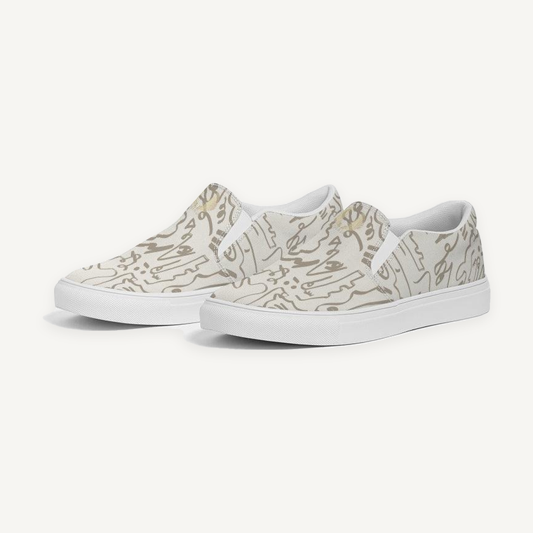Clothed In Glory Signature Wear African Sun Women's Slip-On Canvas Shoes - ClothedInGloryApparel