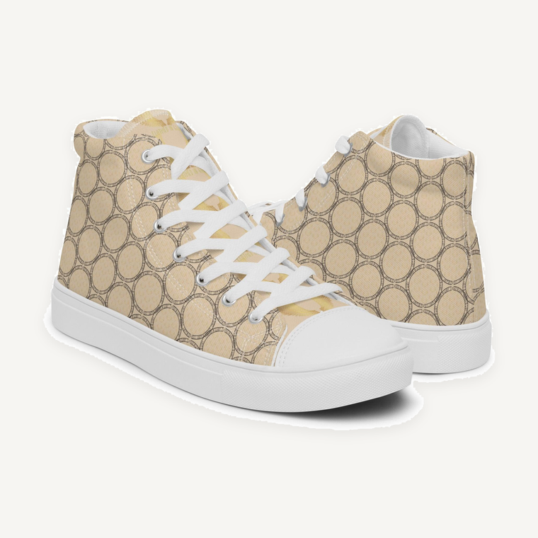 Clothed In Glory All Over Print Women’s High Top Canvas Shoes - ClothedInGloryApparel
