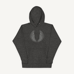 Clothed In Glory Classic Large Black and White Logo Unisex Hoodie