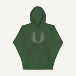 Clothed In Glory Classic Large Black and White Logo Unisex Hoodie