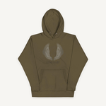 Clothed In Glory Classic Large Black and White Logo Unisex Hoodie