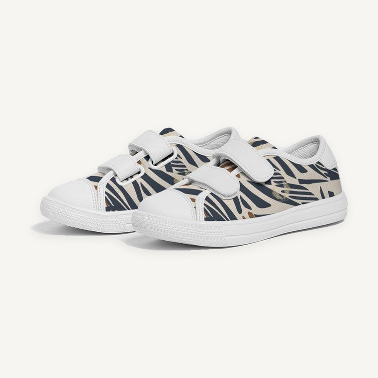 Clothed In Glory Signature Wear African Print Kids Velcro Sneaker/Shoes - ClothedInGloryApparel