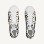 Clothed In Glory Signature Wear African Print Man Hightop Canvas Shoes