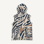 Clothed In Glory Signature Wear African Print Premium Heavyweight Sleeveless Man Hoodie