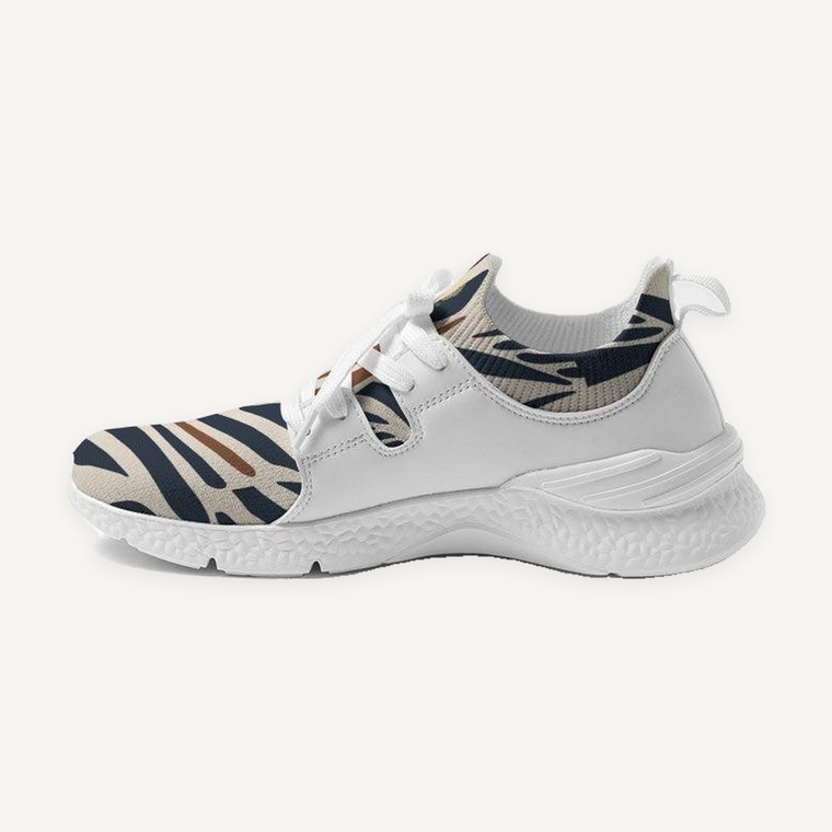 Clothed In Glory Signature Wear African Print Man Two-Tone Sneaker/Shoes - ClothedInGloryApparel