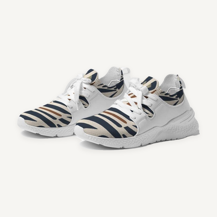 Clothed In Glory Signature Wear African Print Women's Two-Tone Sneaker/Shoes - ClothedInGloryApparel